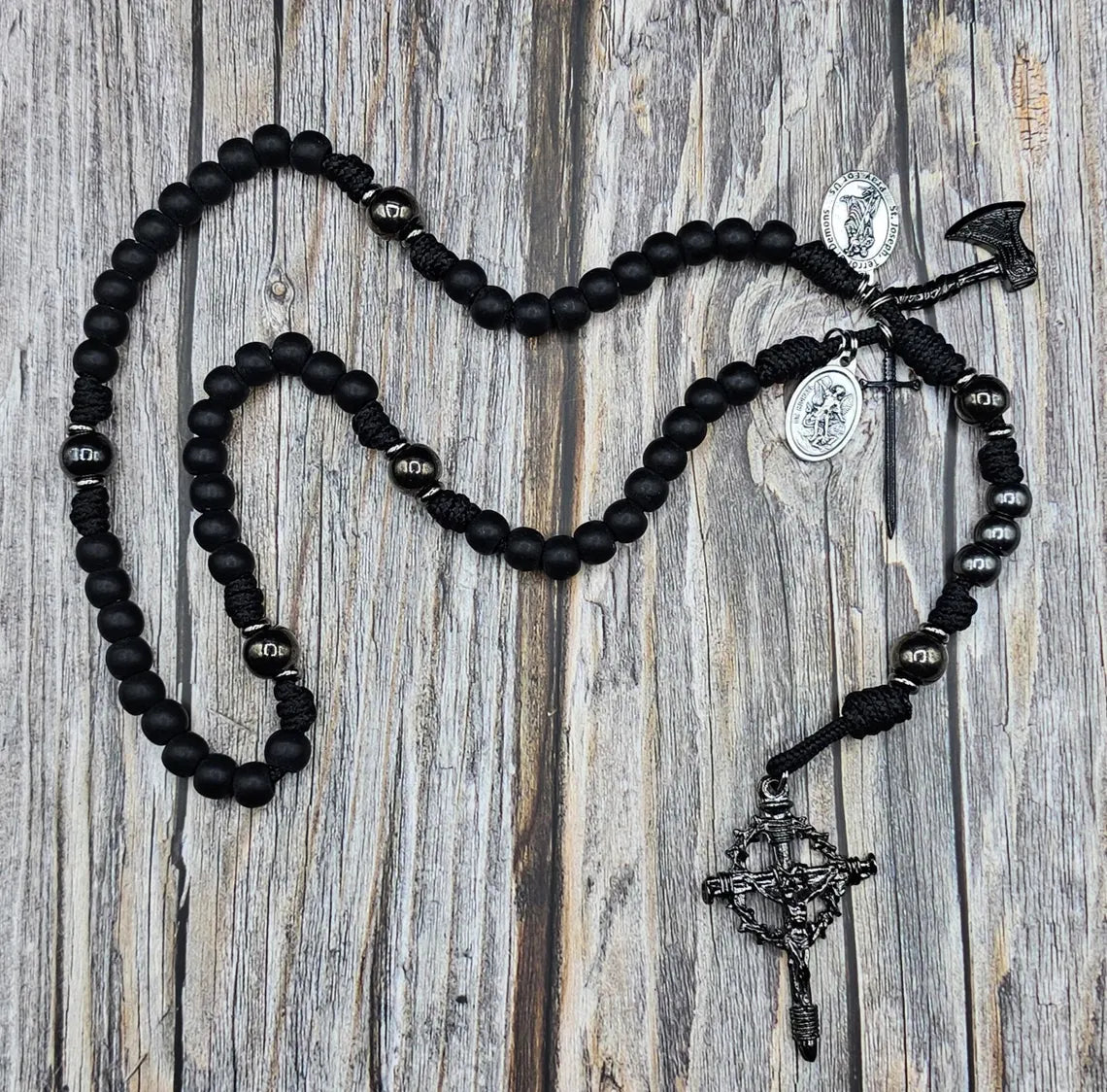 Saint Joseph Terror of demons COMBO (Rosary+Shirt)